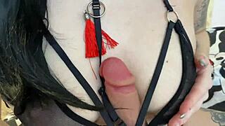 Sucking A Dildo While My Husband Is Not At Work After A Blowjob With Cum In My Mouth