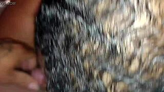 moreno sucks complete in red with cum