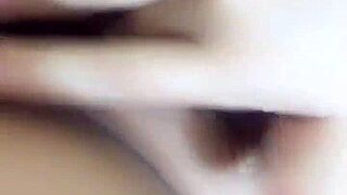 Wife invites husband for video chat sex