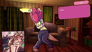 Furry chicks strip in poker game! 🃏