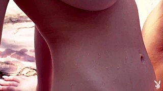 Man, these curvy lesbian teens Megan Blake and Jay Marie flaunt hot bodies at sunny photoshoot!