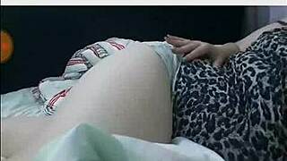 Brazilian married woman masturbates her big tits at wedding