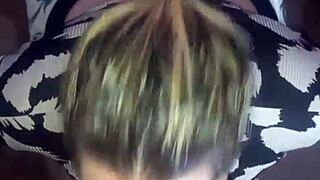 Blonde Latina Sucks Cock Cum