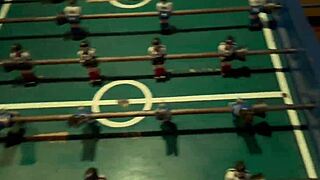 Paying off that soccer bet with spicy backstage action