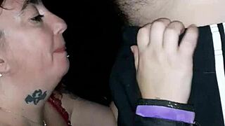 my slutty wife deepthroats in forest 😈