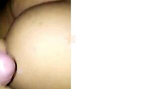 that perfect ass gets ridden cowgirl style with spanking and cumshot