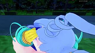 Nejire Hado gives a blowjob in POV from Boku no Hero