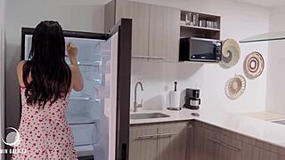 Beautiful Indian girl dances while masturbating with dildo