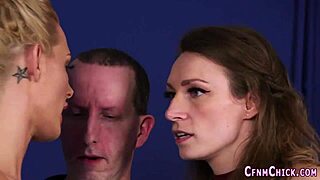 Clothed Babes Sucking Rod In Fetish Scene