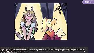 Furry chicks strip in poker game! 🃏