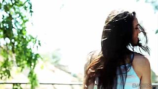 Teen babe tiffany thompson feels intense pleasure during masturbation