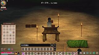 Mad island gameplay part 2, building cages to increase girls' affection, aiming for wall butt survival.