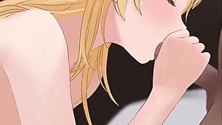 Hent Cute Blonde Blowjob Animation