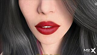 Sexy lady behind the counter in retrieving the past