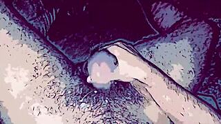 Gay cartoon animation with characters interacting