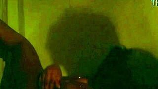 I watch my ebony hotwife play with her pussy after a long night.