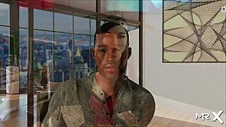 Sexy lady behind the counter in retrieving the past