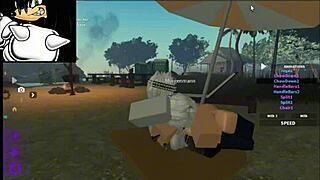 Cat themed erotic role play with intense blowjob and riding action in detailed scenes