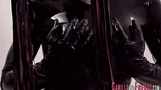 bdsm shemale enjoys a fun latex session