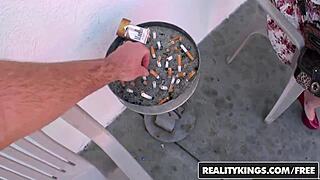 I kissed cock on the street with Kierstin Koyote and Romeo Price, mommy in heels