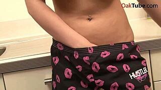 Hot Blonde Teen Masturbating In Kitchen?