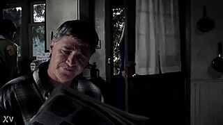 supernatural sexy bikini girl swims in pool