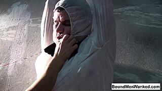 Billie gets bound tight for kinky play in wild session