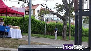 Colombian Teen Trapped And Fucked By Two Strangers