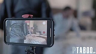 Smile For The Camera, Johnny Goodluck And Victoria Voxxx In Blowjob Scene