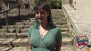 angelina takes care of naughty khala in outdoor threesome