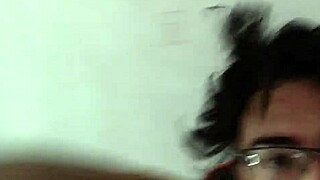 Hot girlfriend sucks friend's big cock for practice