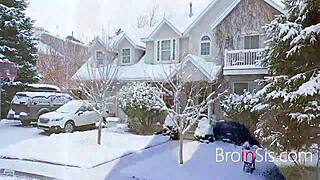 Cold Weather Makes Stepsis Bold With Hunk