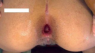 Anal close up featuring latina teen with big ass.