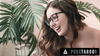 pure taboo teen stepsister leana knows her virgin stepbrother wants to fuck her 😏