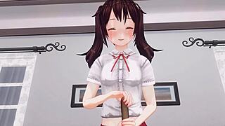 Uncensored Anime Imouto Ga Anal O Semenagara Sundome Tekoki Onasapo