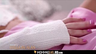 Blonde tiny teen kenzie reeves gets seduced by stepmom ariella ferrera 😍