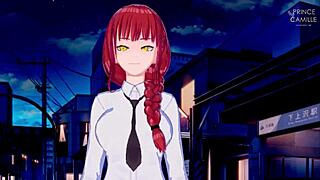 look at makima bouncing her big tits and ass in chainsaw man hentai