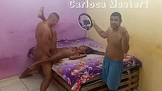 Leo Ogro guides Nicoli Fox in anal sex.