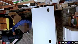 the petite blonde teen steals at work to avoid prison by giving blowjob