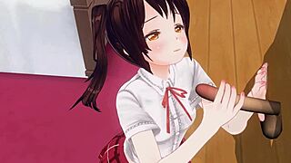 Uncensored Anime Imouto Ga Anal O Semenagara Sundome Tekoki Onasapo