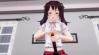 Uncensored Anime Imouto Ga Anal O Semenagara Sundome Tekoki Onasapo