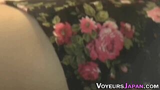 Japanese Chick Rubs Pussy Outdoors in Hidden Cam High Definition