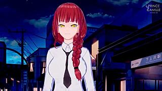 look at makima bouncing her big tits and ass in chainsaw man hentai