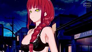 look at makima bouncing her big tits and ass in chainsaw man hentai