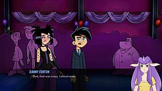 Goth Girl Gives Handjob In Danny Phantom Redux