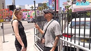 i hawk tuah in this blonde college teen 18+ street interview blowjob and deepthroat.