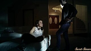 classy petite teen gets spooned deep by stepbro in erotic heels