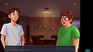 teen 18+ shows small breasts in summertime saga