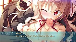 In Primal Hearts 2, who gets the blowjob and creampie first?