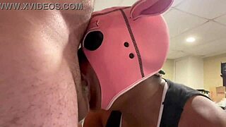 black pig facefucks drooling slut